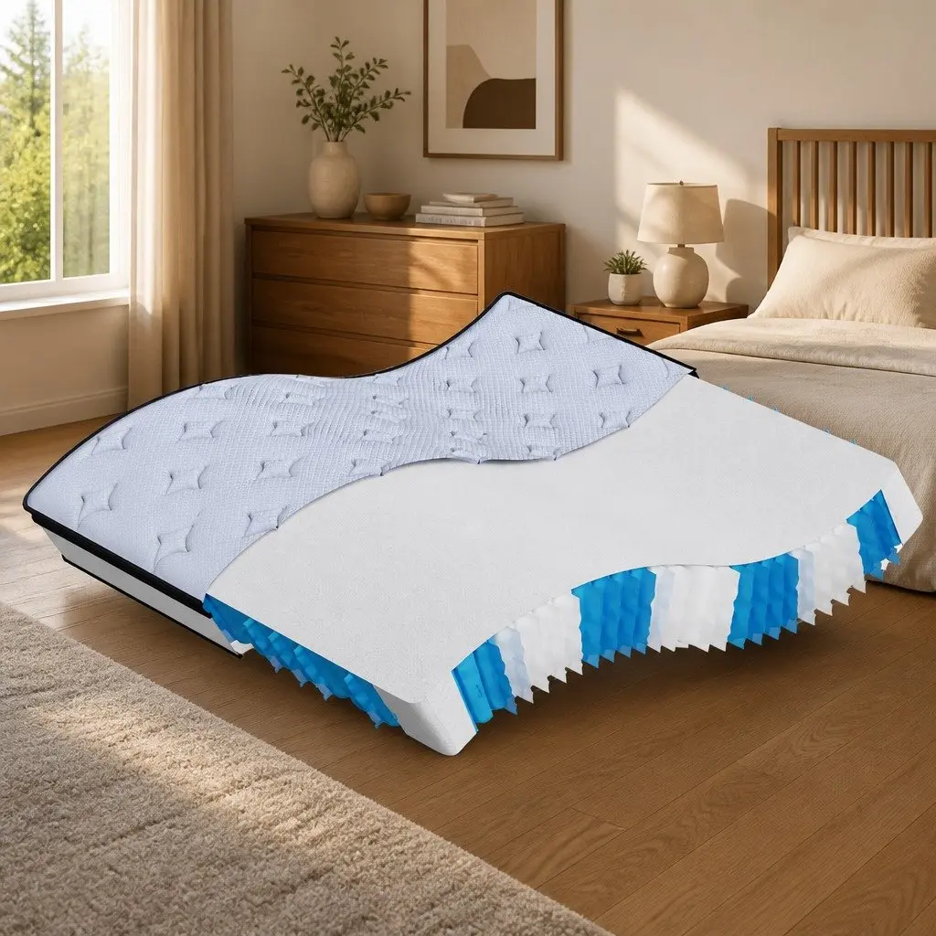Queen Size Pocket Spring Mattress 152x203 cm Medium Firm