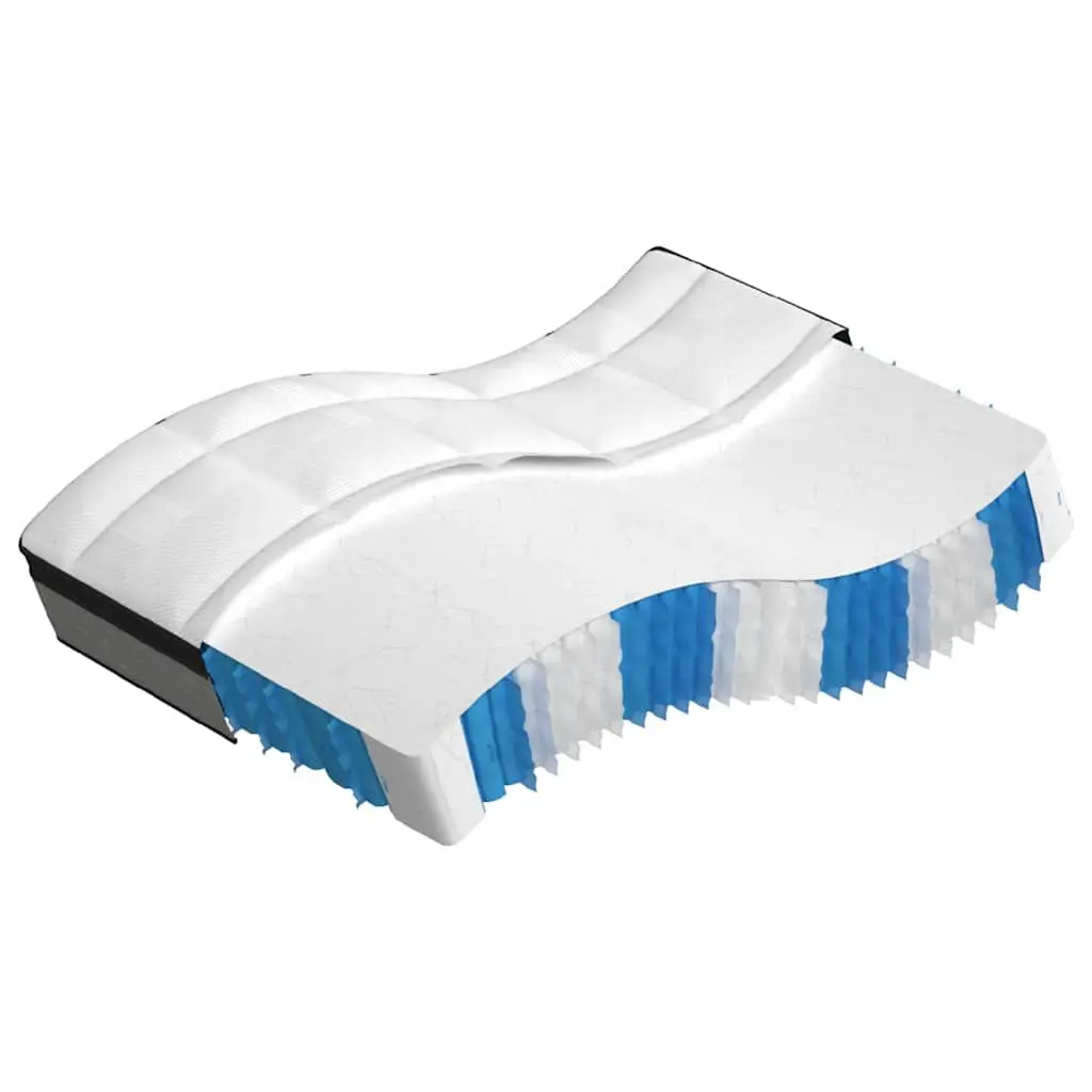 Double Size Pocket Spring Mattress 137x190 cm White
