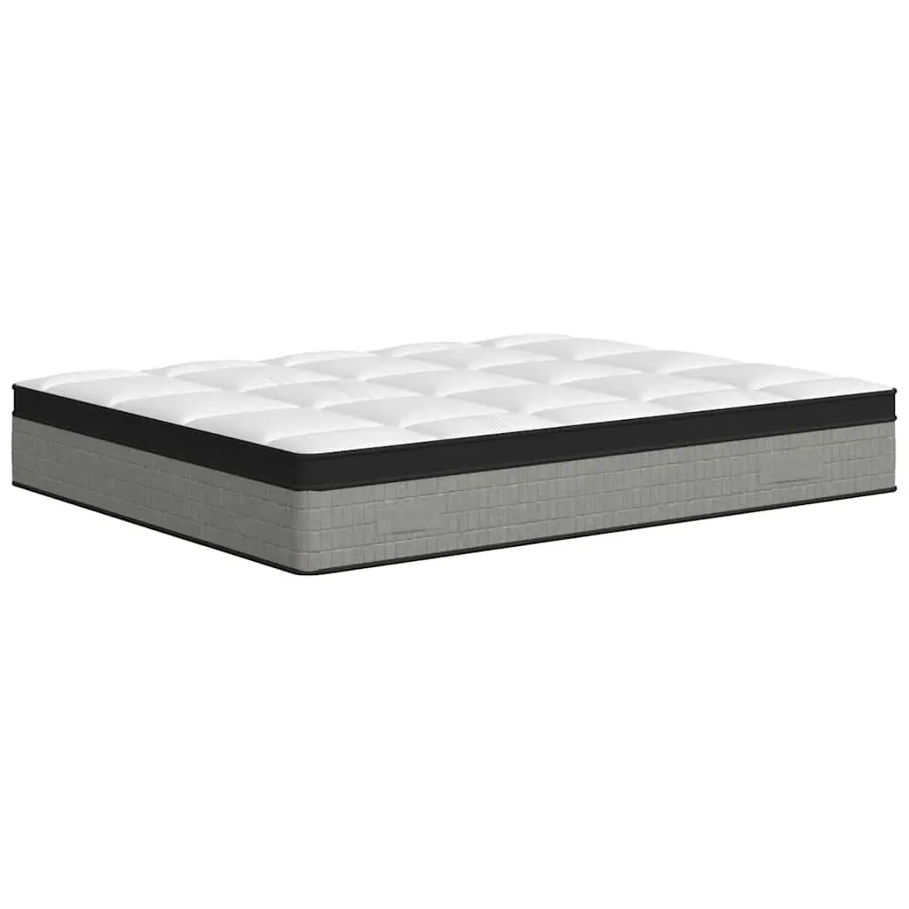 Pocket Spring Mattress Medium Plus Queen Size 152x203cm White Fabric Encased Coil Springs