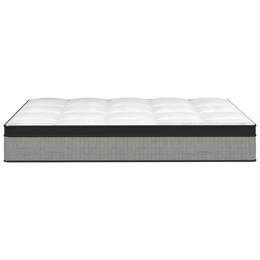 Pocket Spring Mattress Medium Plus Queen Size 152x203cm White Fabric Encased Coil Springs