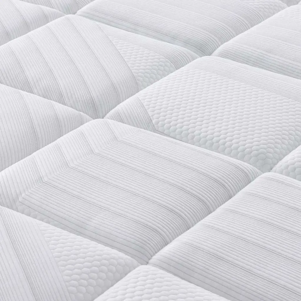 Pocket Spring Mattress Medium Plus Queen Size 152x203cm White Fabric Encased Coil Springs