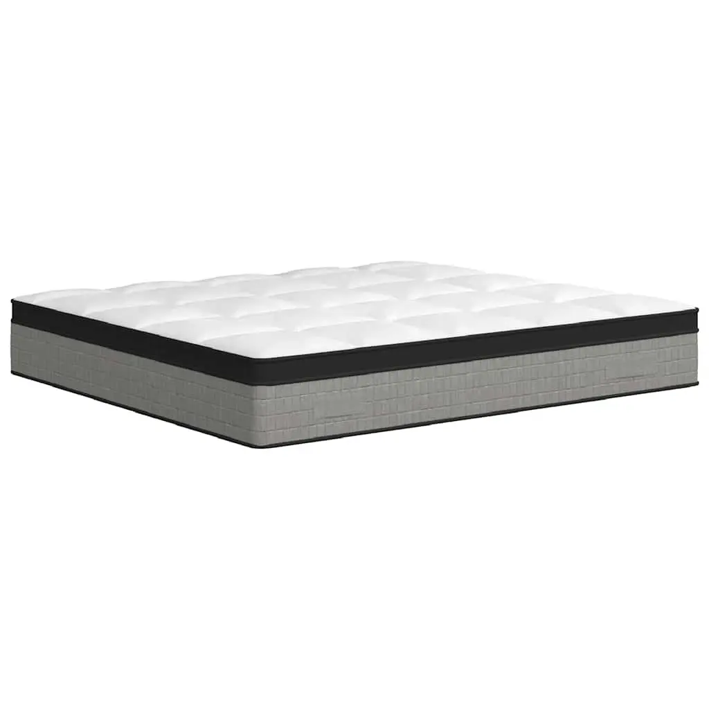 Pocket Spring Mattress King Size Medium Plus 183x203 cm White Bedroom Sleep