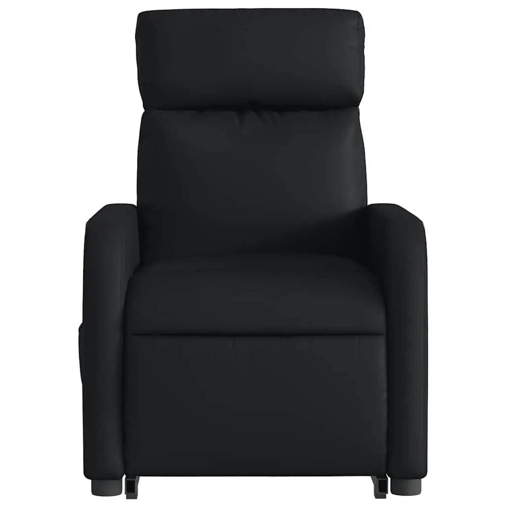 Electric Massage Chair Black Faux Leather Stand Up Power Lift Recliner 135 Degrees