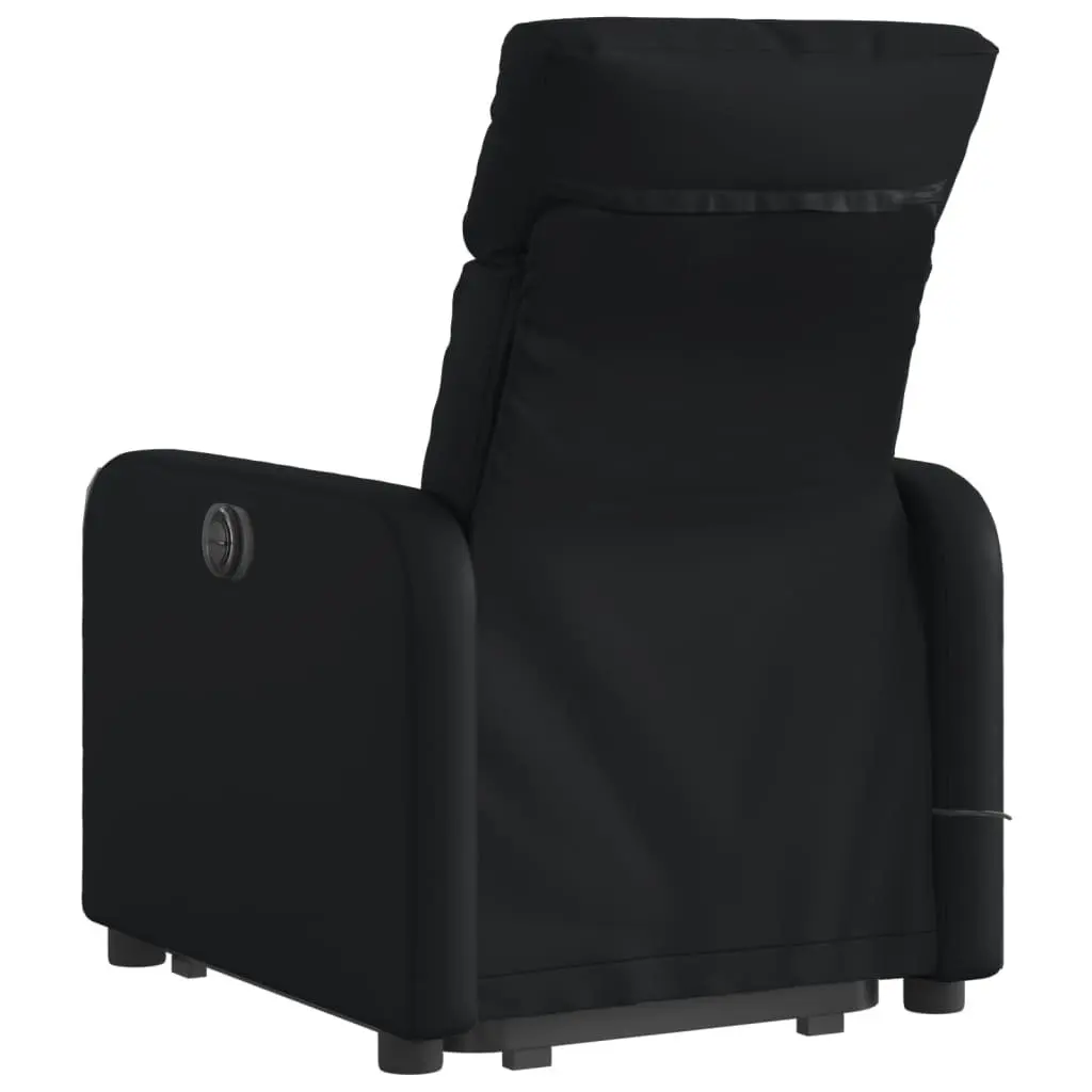 Electric Massage Recliner Chair Black Faux Leather Power Lift 135 Degrees