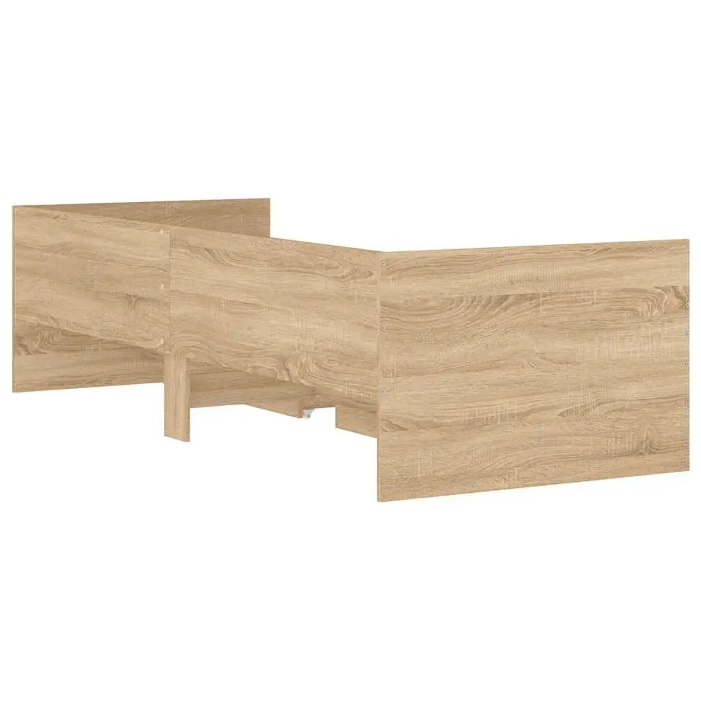 Storage Drawer Bed Frame with Slatted Base 90x190cm