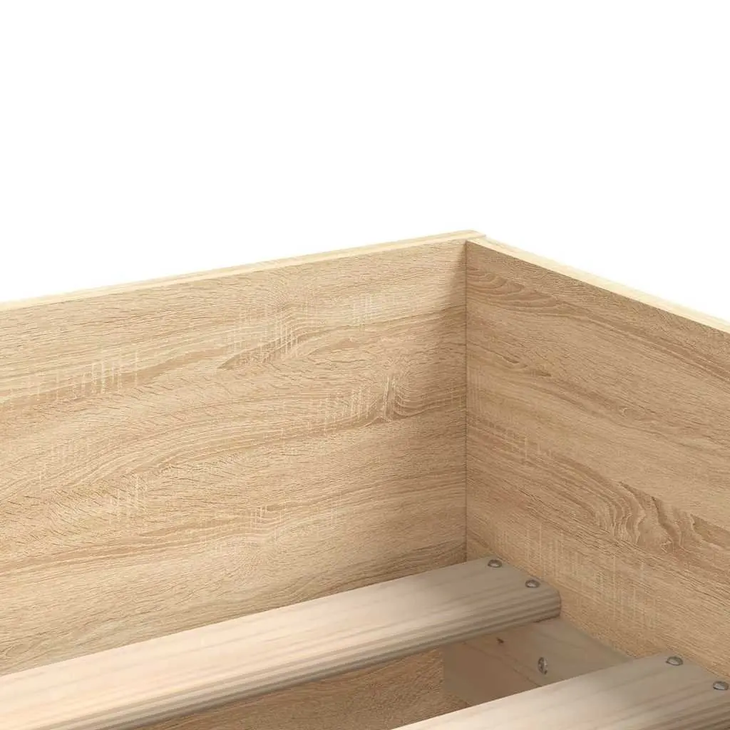 Storage Drawer Bed Frame with Slatted Base 90x190cm