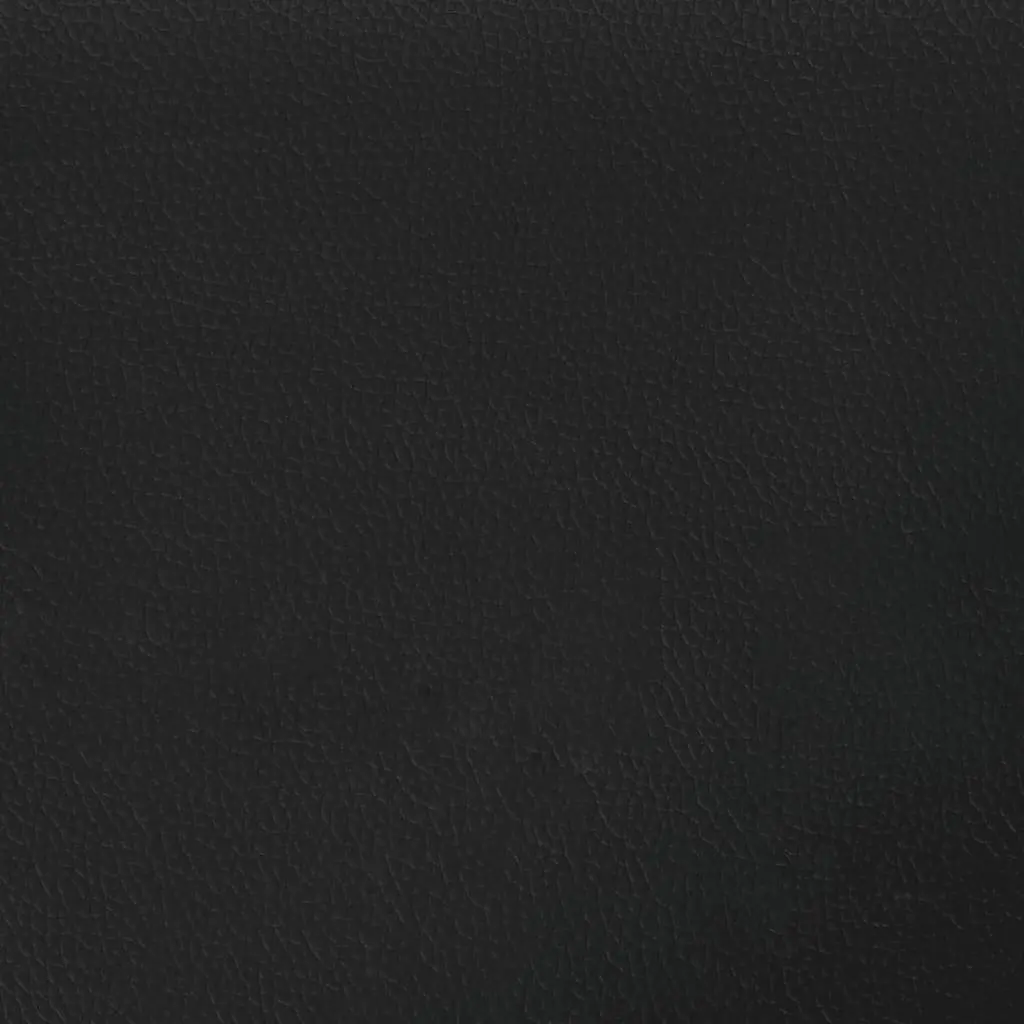 Black Faux Leather Queen Bed Frame with Headboard