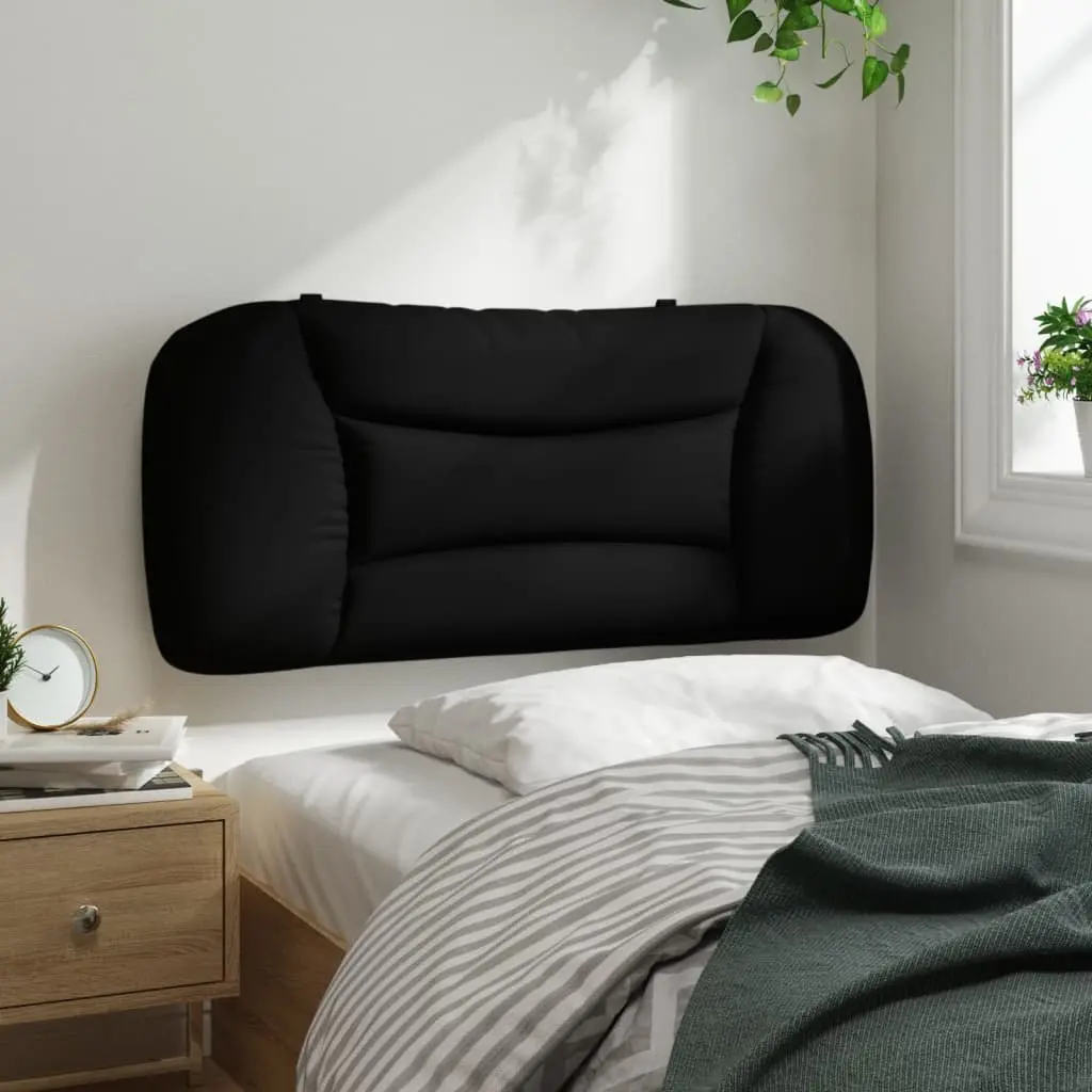 Headboard Cushion Black 90cm Fabric Wall Mounted Bed Pillow Support