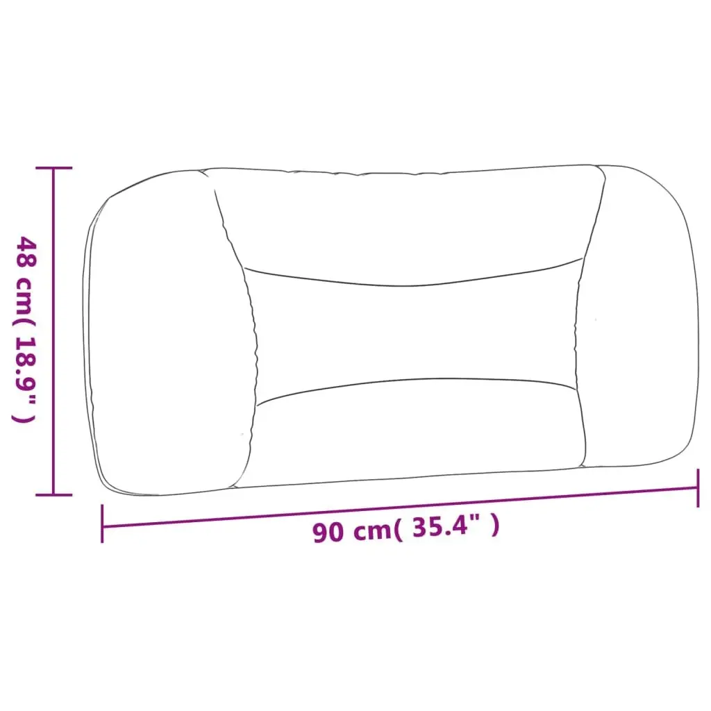Headboard Cushion Black 90cm Fabric Wall Mounted Bed Pillow Support
