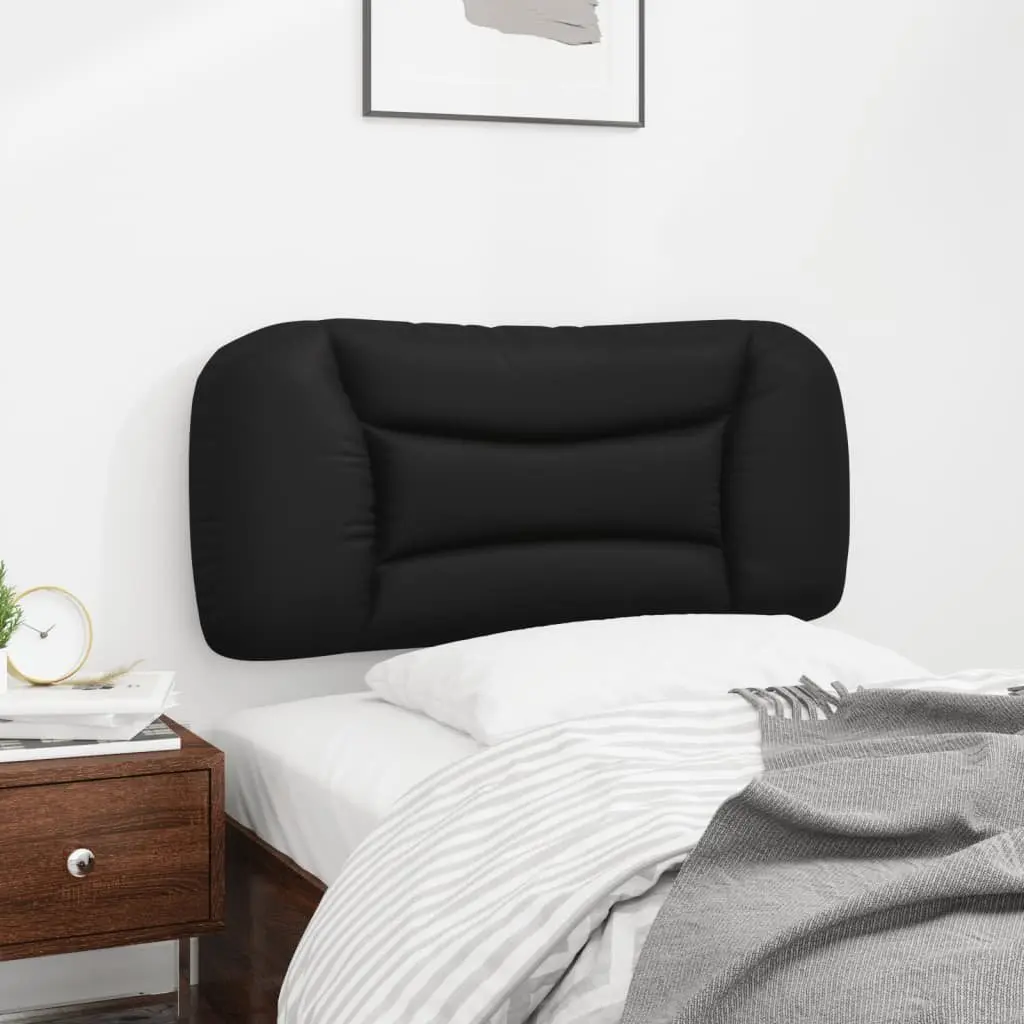 Headboard Cushion Black 90 cm Faux Leather Wall Mount Bedroom Decor