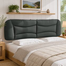 Upholstered Grey Headboard Cushion 180cm