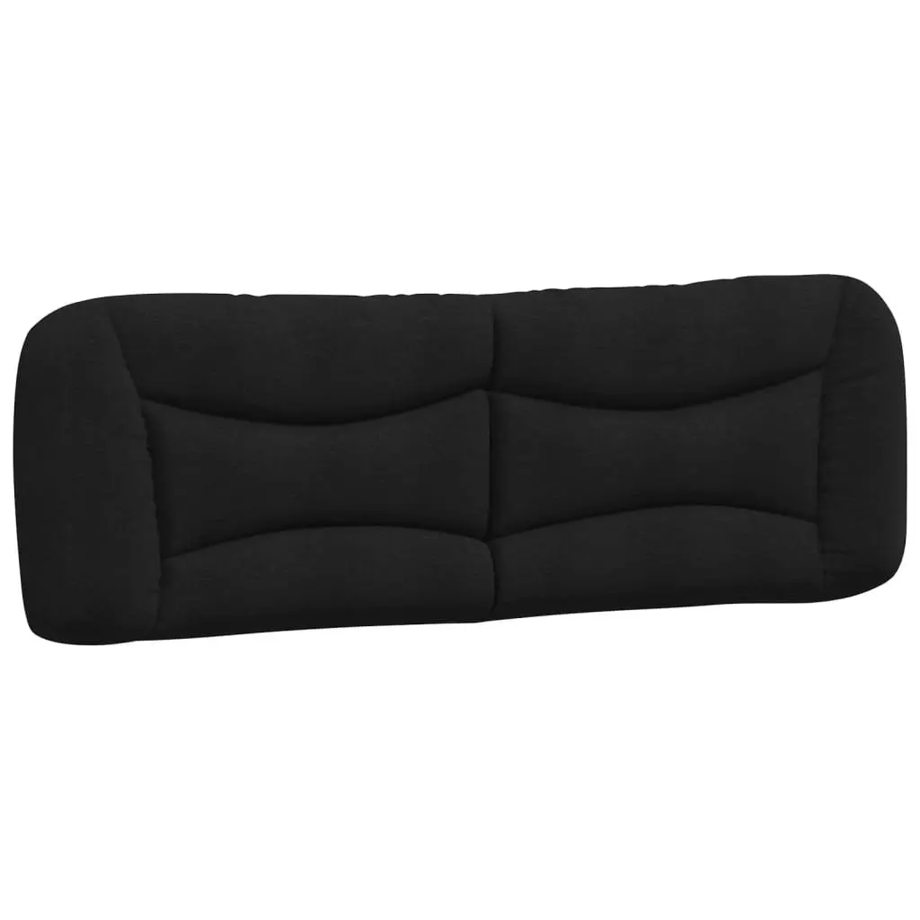 Upholstered Black Fabric Headboard Cushion 153 cm