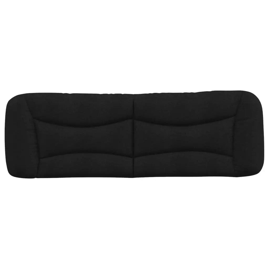 Upholstered Black Fabric Headboard Cushion 153 cm