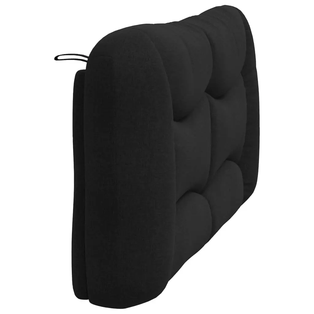 Upholstered Black Fabric Headboard Cushion 153 cm