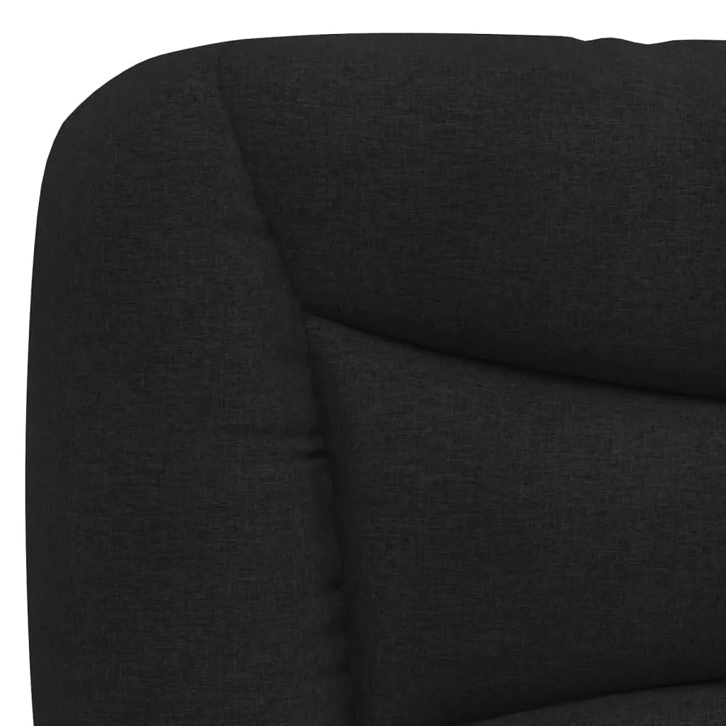 Upholstered Black Fabric Headboard Cushion 153 cm