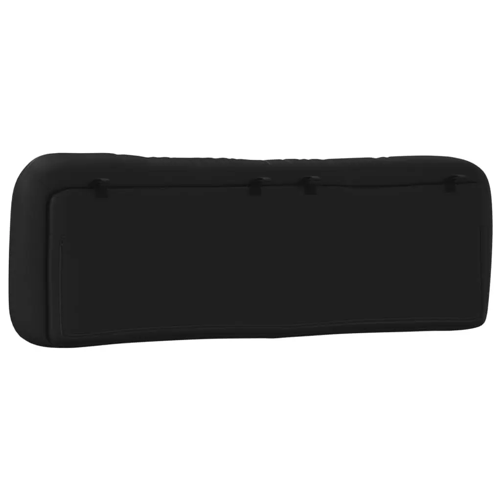 Black Faux Leather Headboard Cushion 153cm