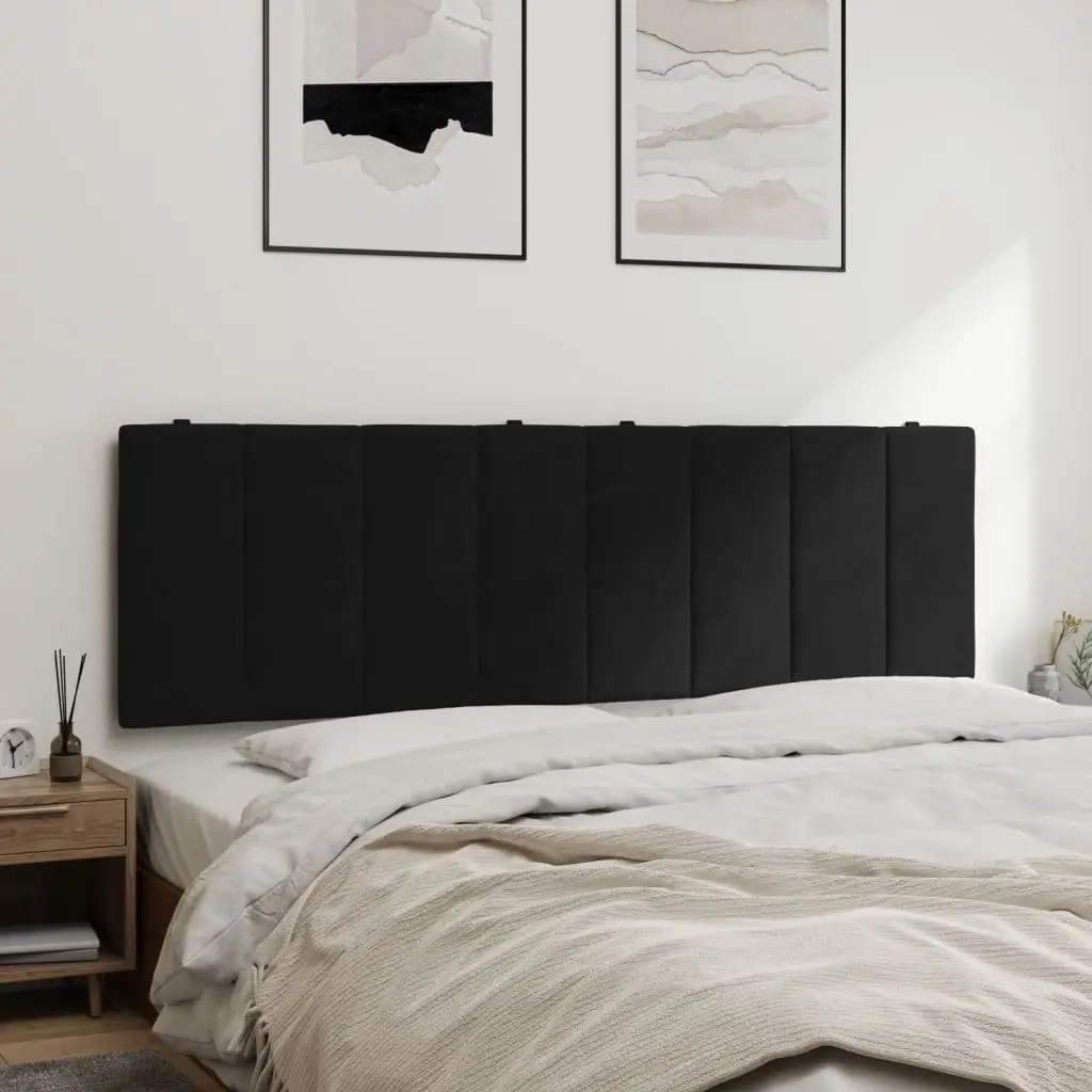 Hanko Black Velvet Headboard Cushion 153cm