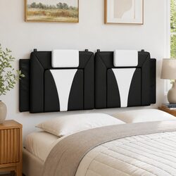 Faux Leather Headboard Cushion for Double Beds