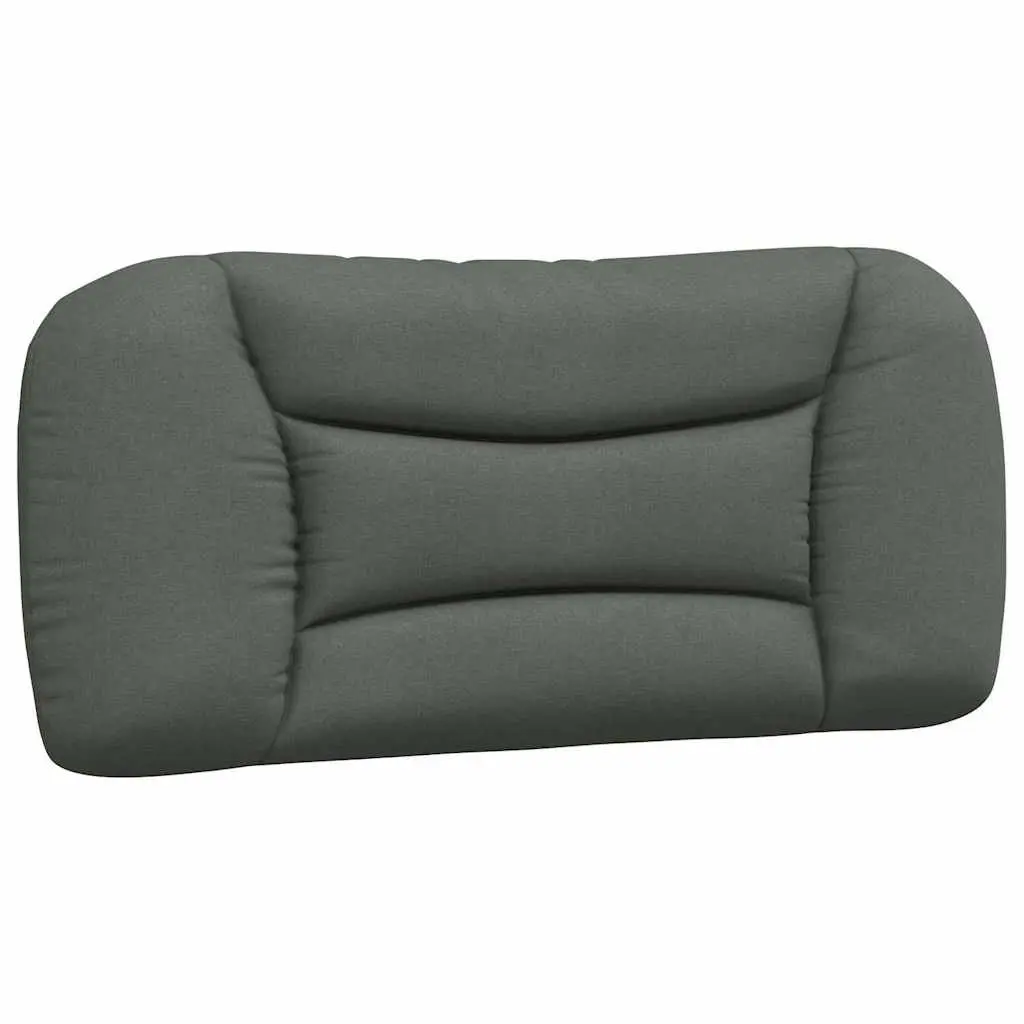 Grey Fabric Bed Frame with Headboard 90x190 cm