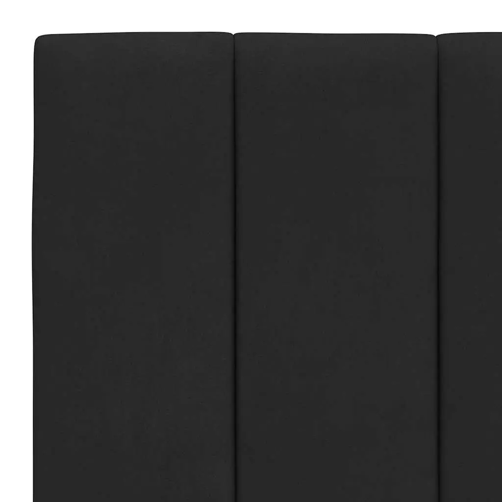 Velvet Black King Bed Frame 180x200 cm with Headboard