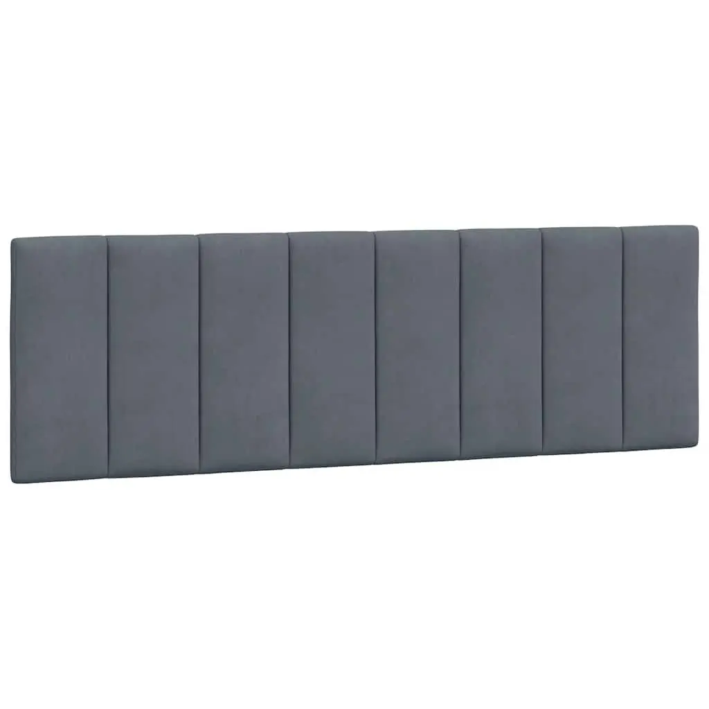 Velvet Grey Queen Bed Frame with Headboard