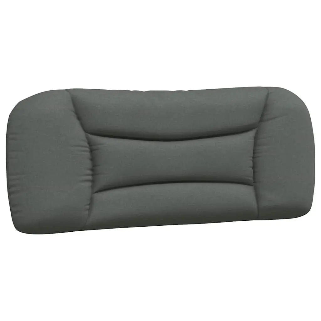 King Single Bed Frame with Grey Fabric Headboard