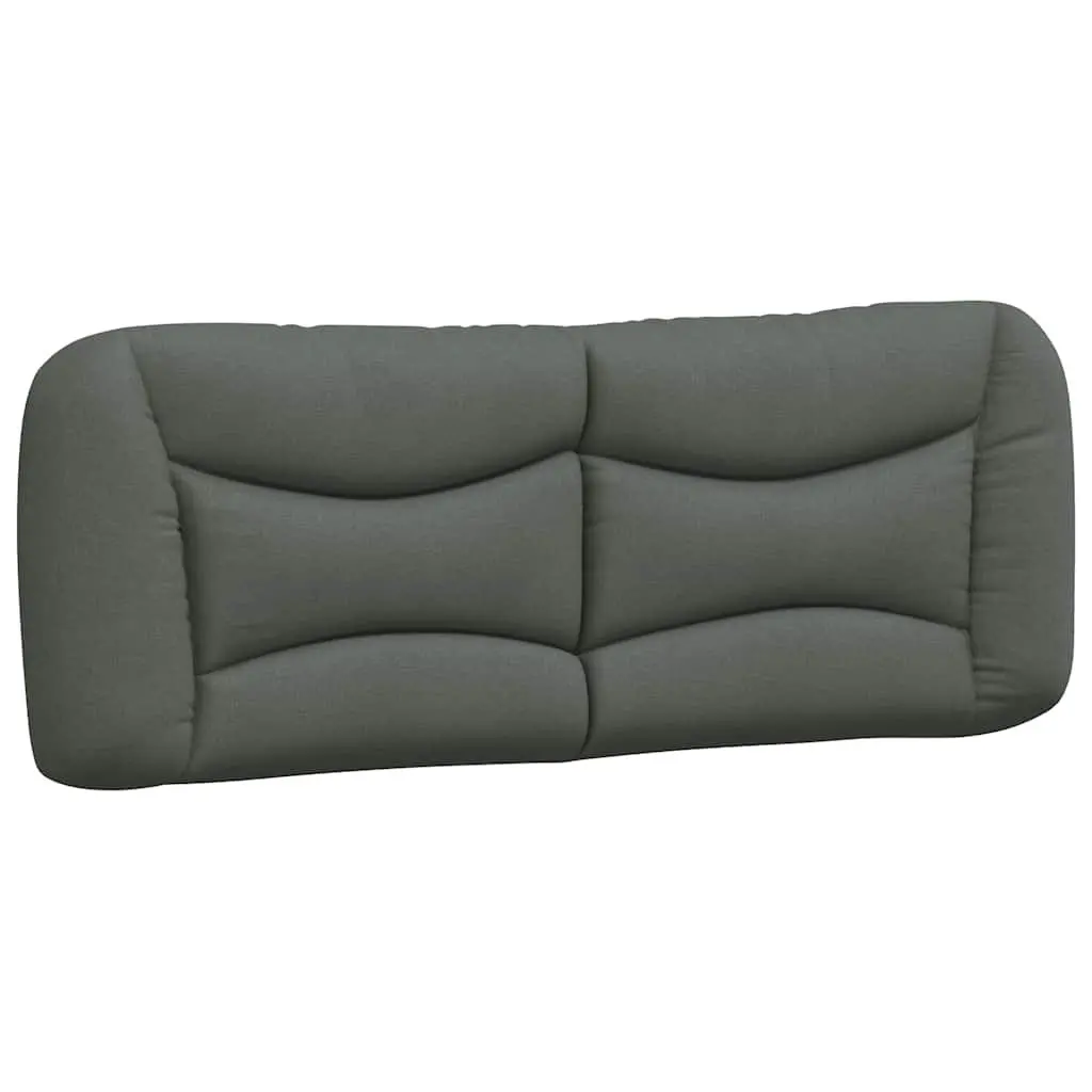 Grey Fabric Queen Bed Frame with Upholstered Headboard