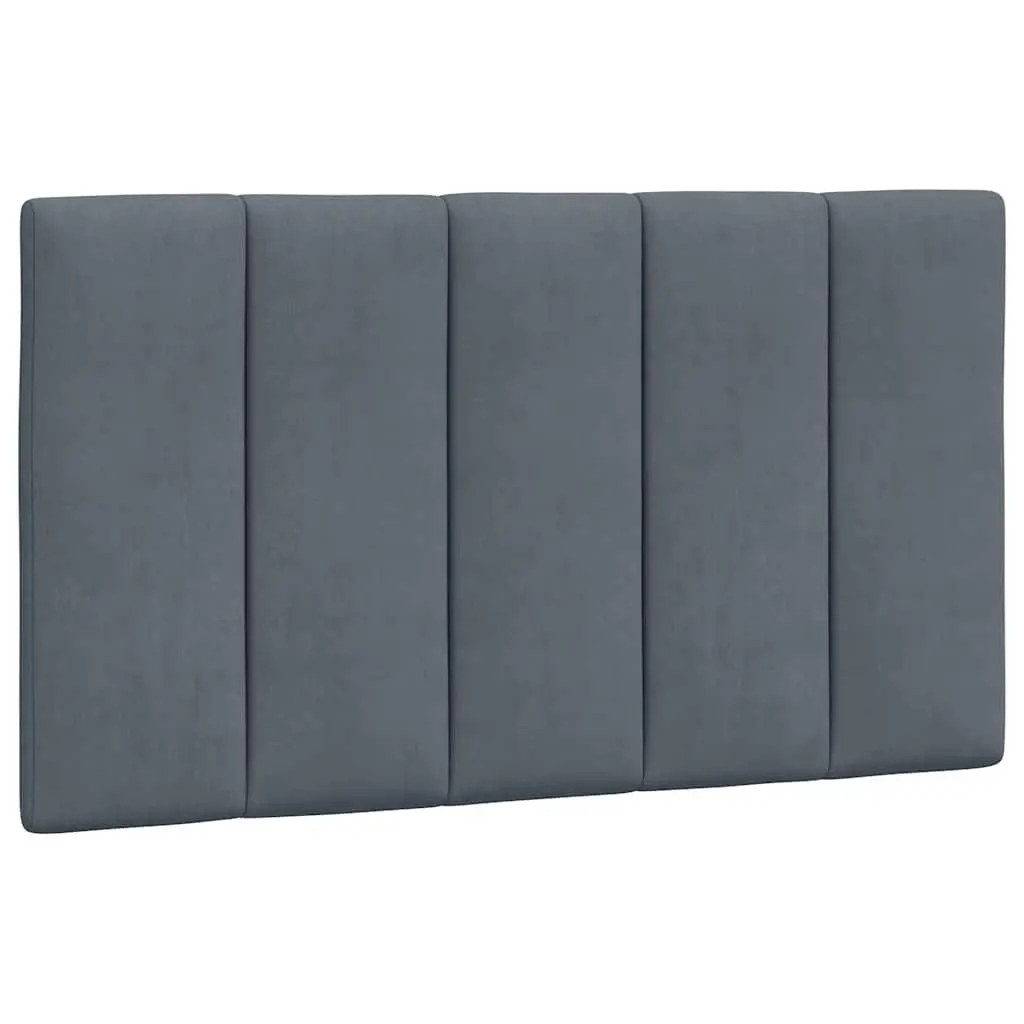 Bed Frame Grey Velvet 90x190 cm Slatted Base