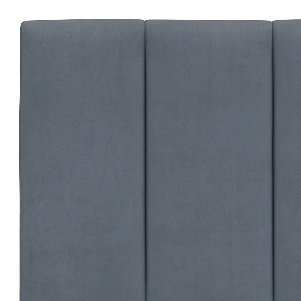 Velvet Upholstered Queen Bed Frame with Headboard