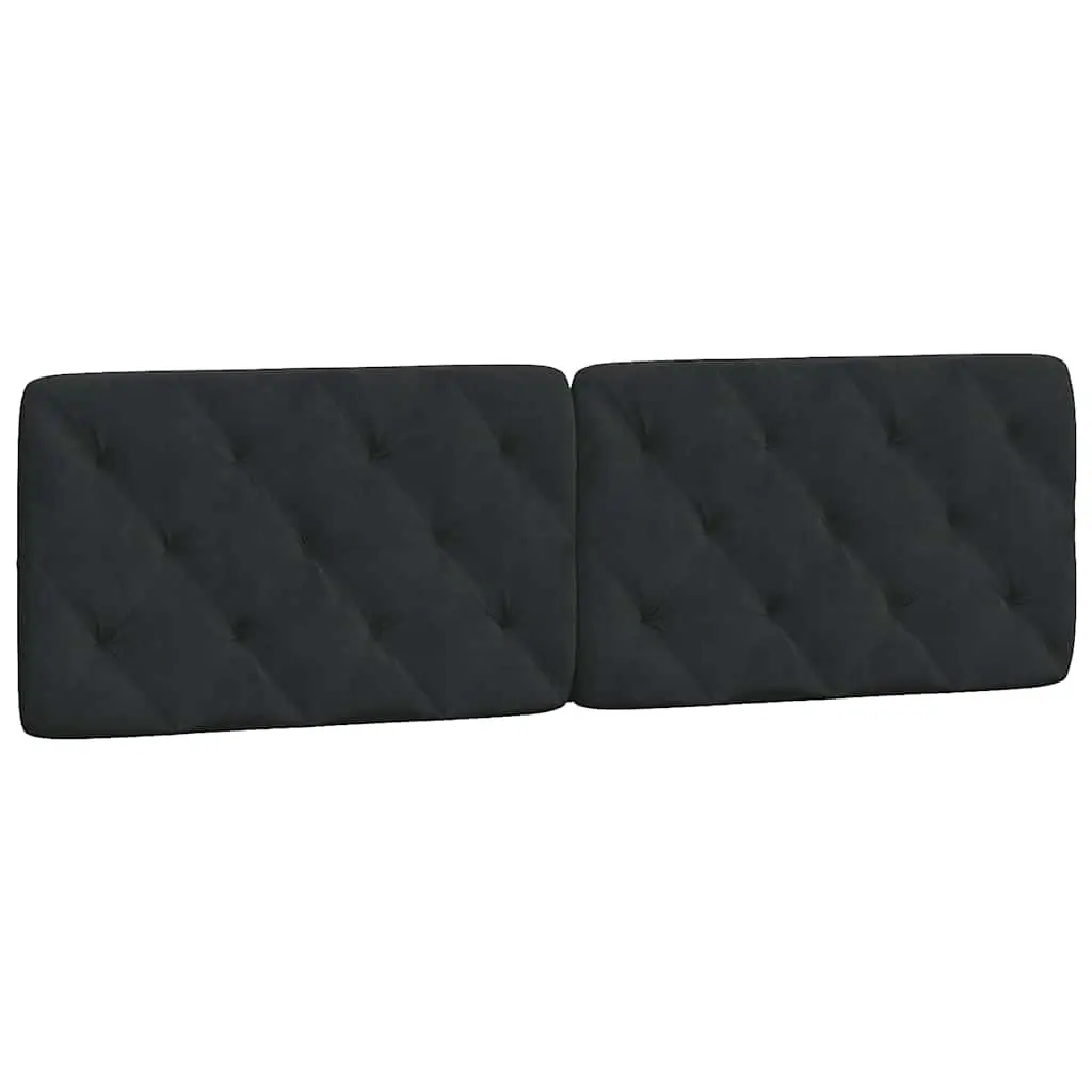 Queen Bed Frame Black Velvet 152x203cm Plywood Slats