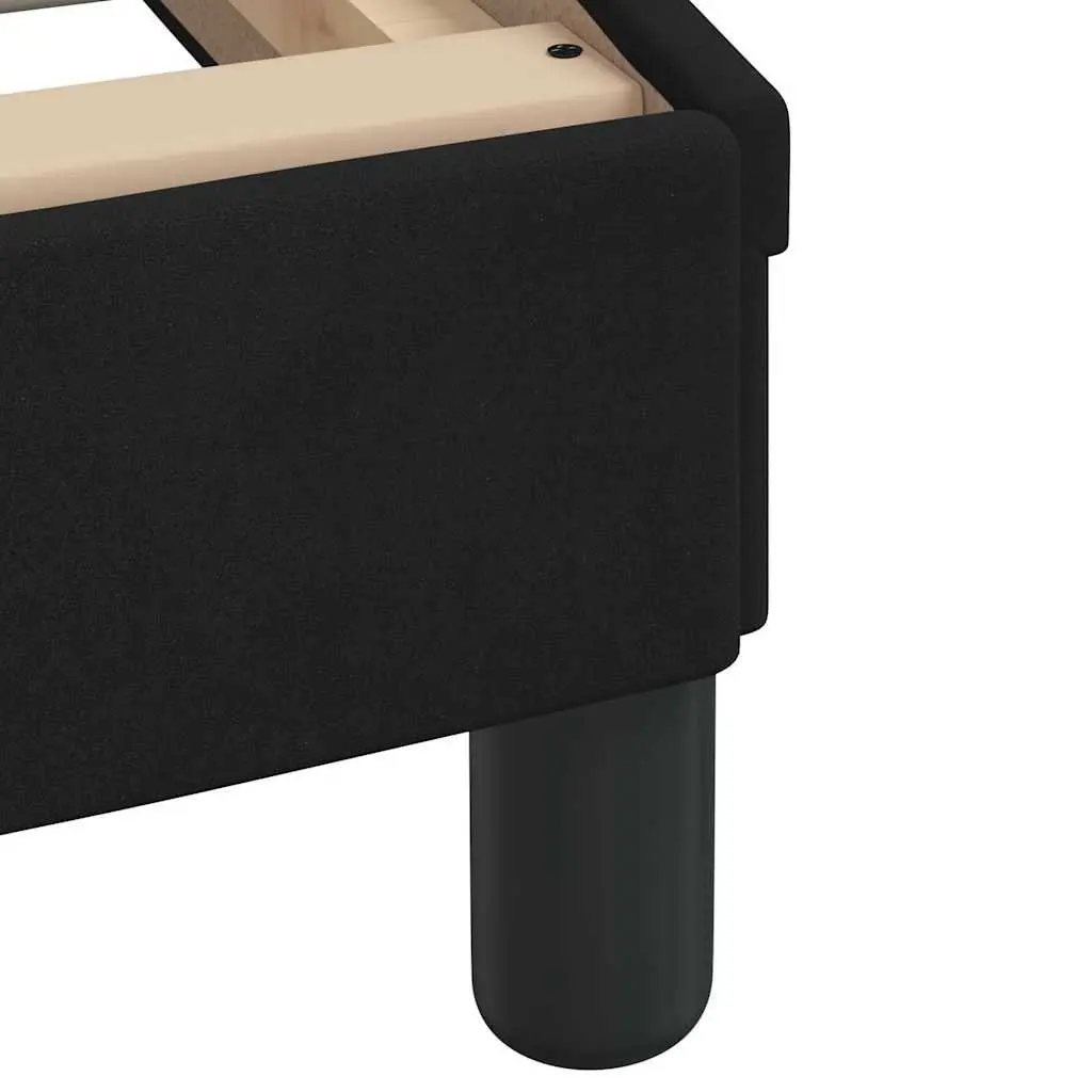 Queen Bed Frame Black Velvet 152x203cm Plywood Slats
