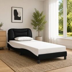 Comfortable Bed Frame 90x190 cm with Headboard