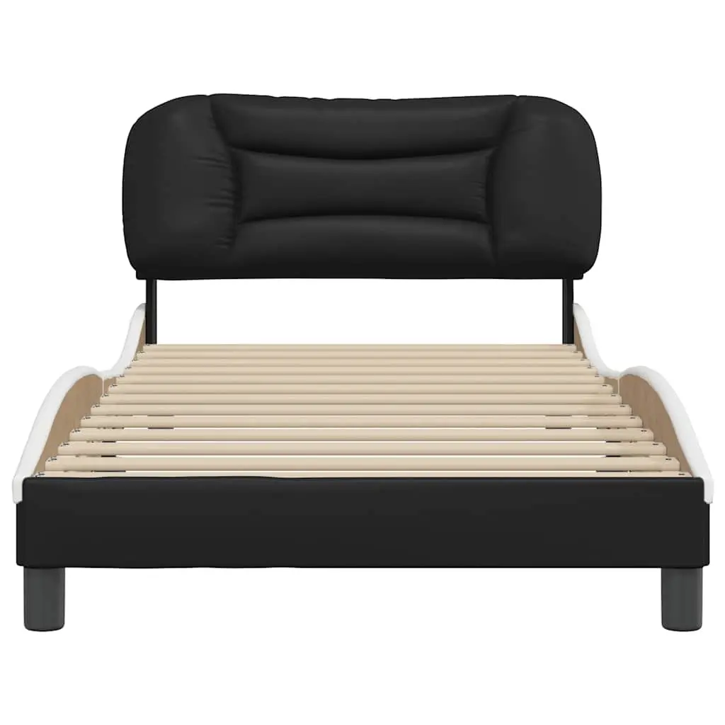 Faux Leather King Single Bed Frame with Headboard