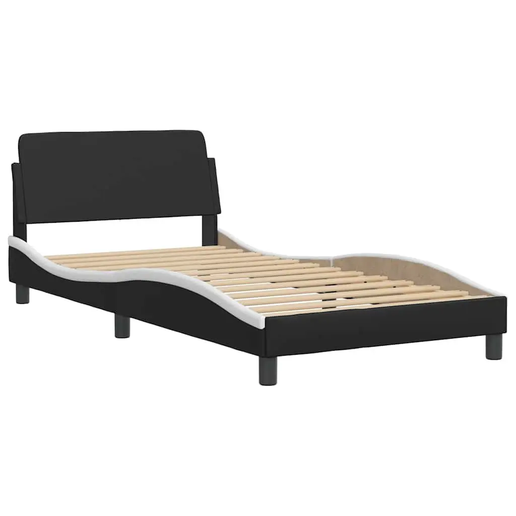 Faux Leather King Single Bed Frame with Headboard