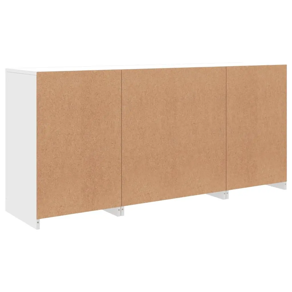 White Sideboard with RGB LED Lighting 142.5x37x67cm