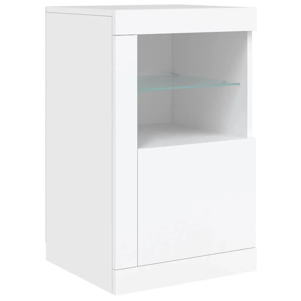 White Sideboard with RGB LED Lights