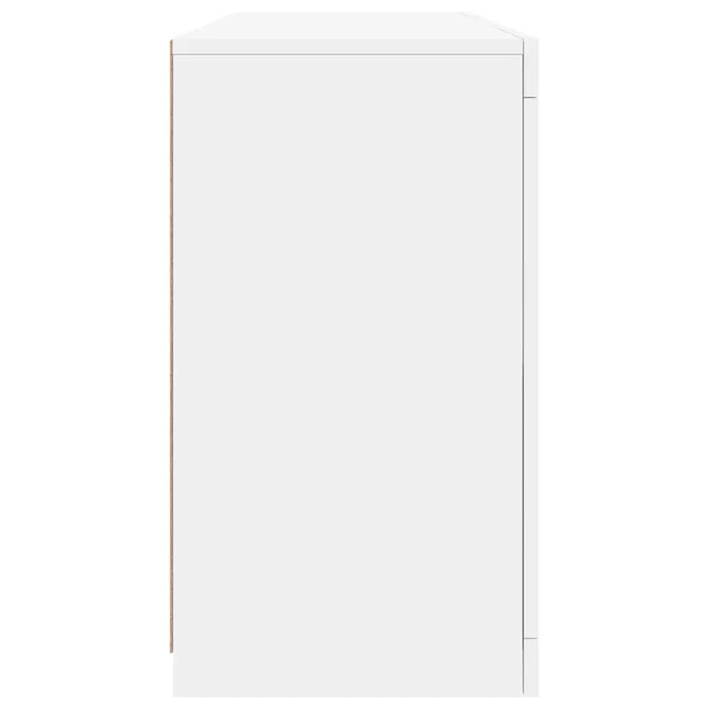 White Sideboard with RGB LED Lights