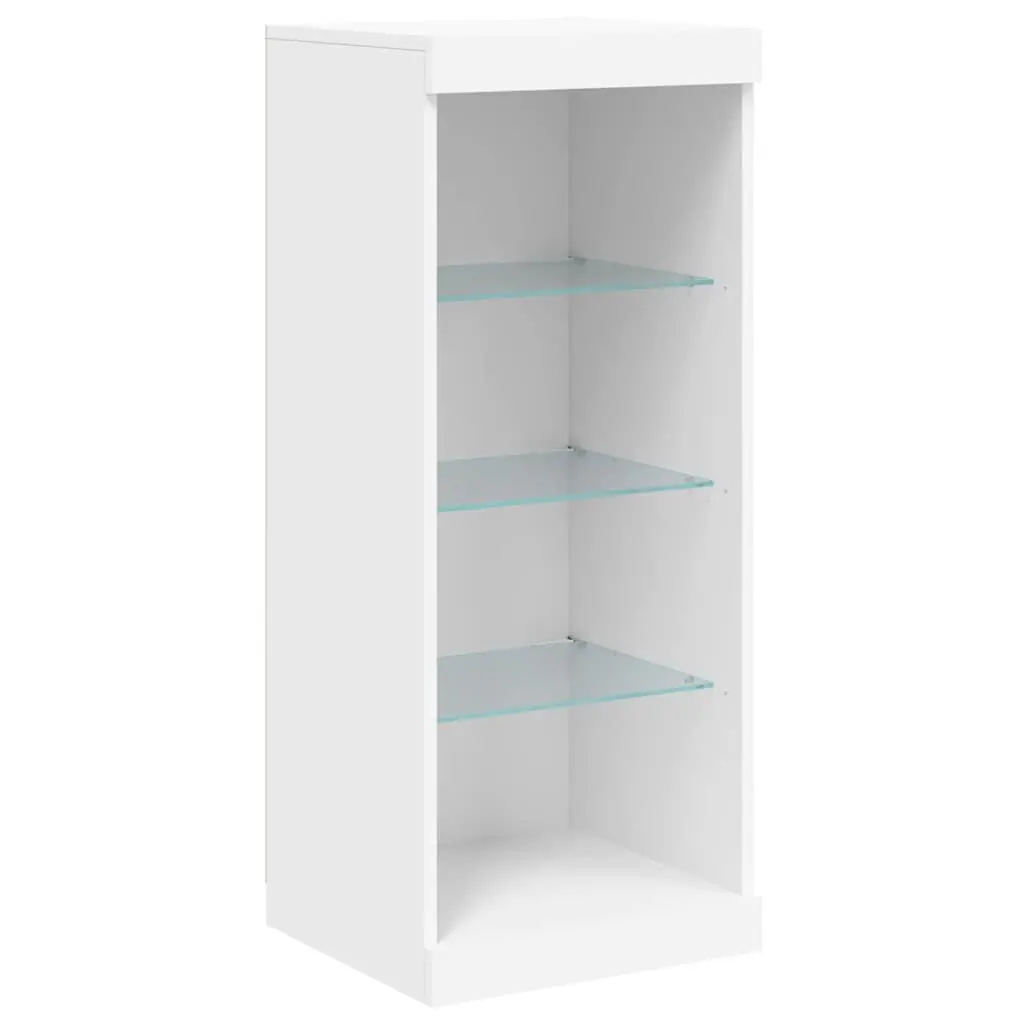 White Sideboard Cabinets with RGB LED Lights