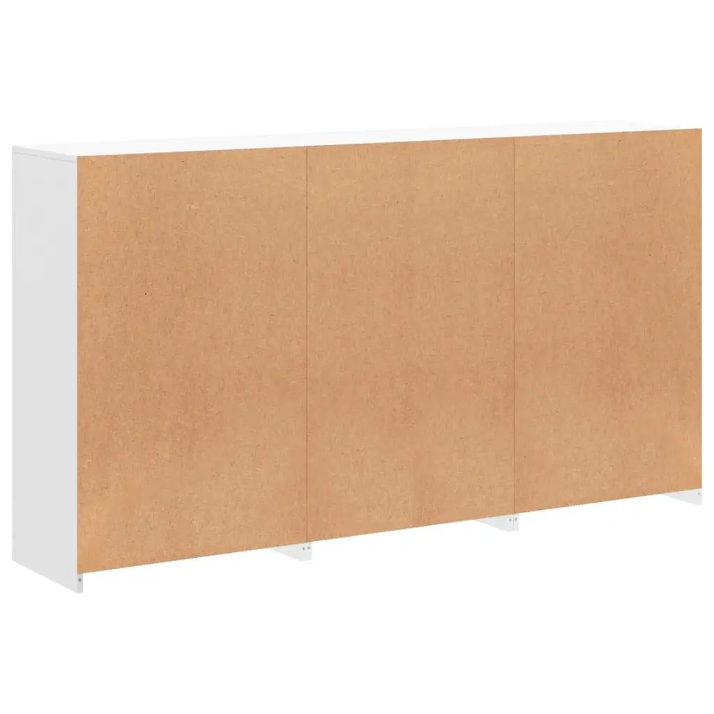 Sideboard Cabinet White Modern 181.5 x 37 x 100 cm Engineered Wood with RGB LED Lights