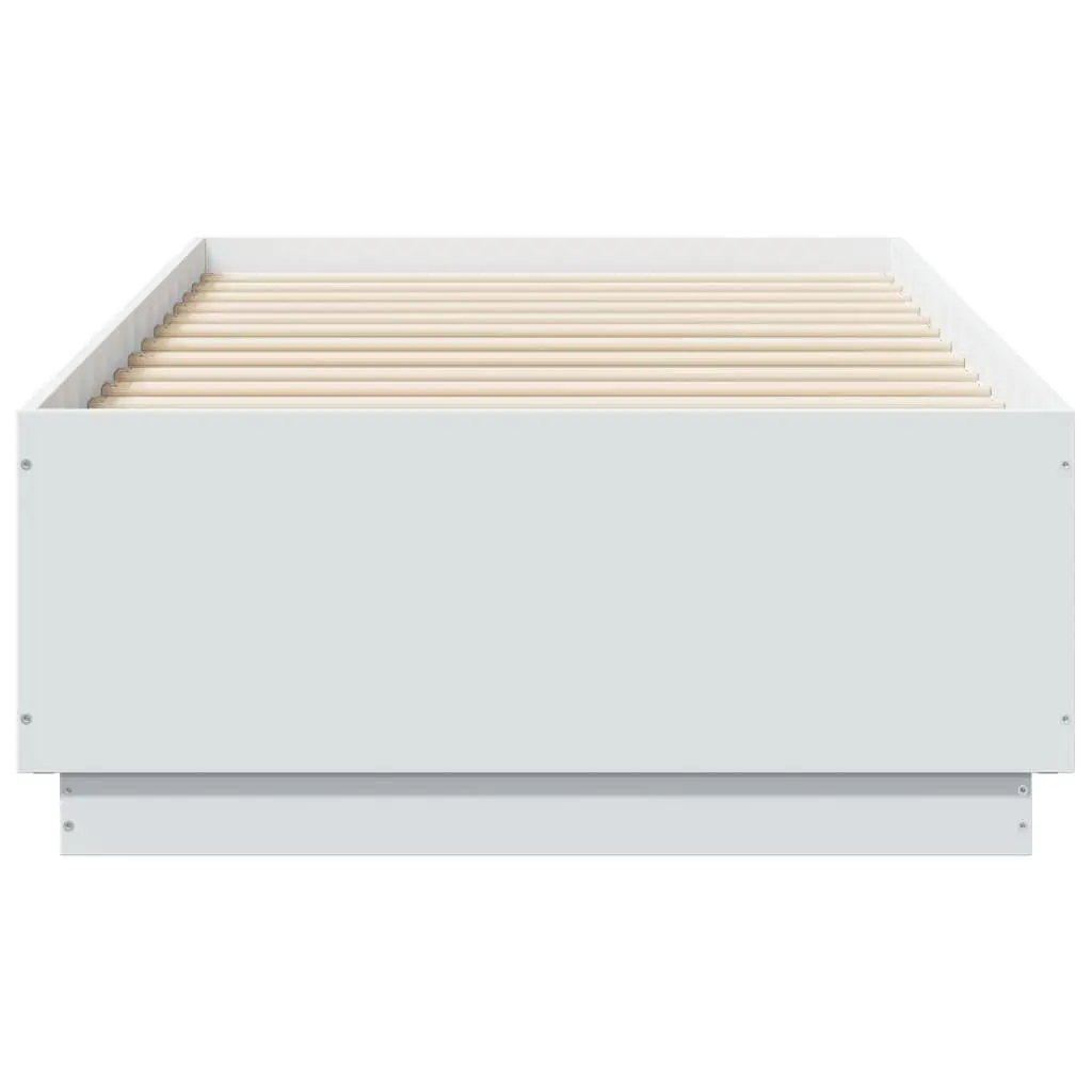 White LED Bed Frame 90x190 cm