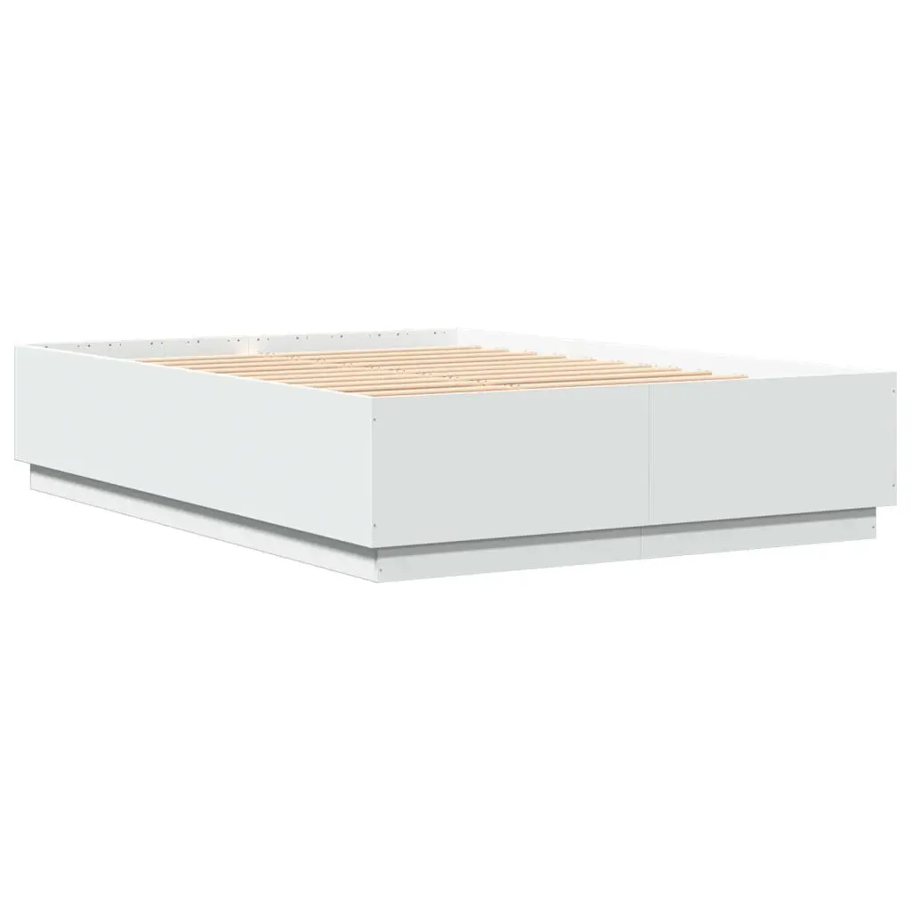White Bed Frame 150x200 cm for Comfort and Style