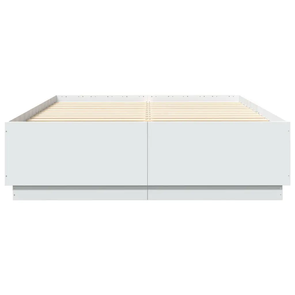White Bed Frame 150x200 cm for Comfort and Style
