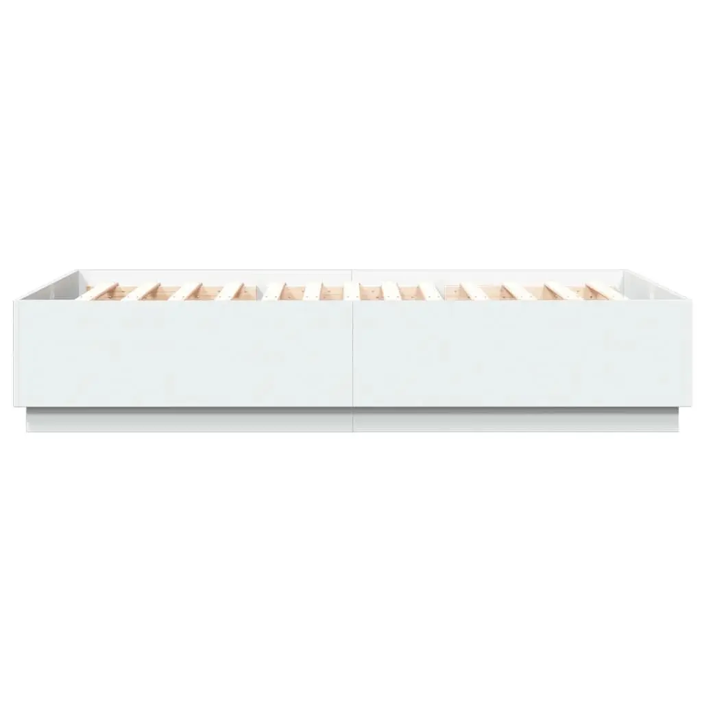 White Bed Frame 150x200 cm for Comfort and Style