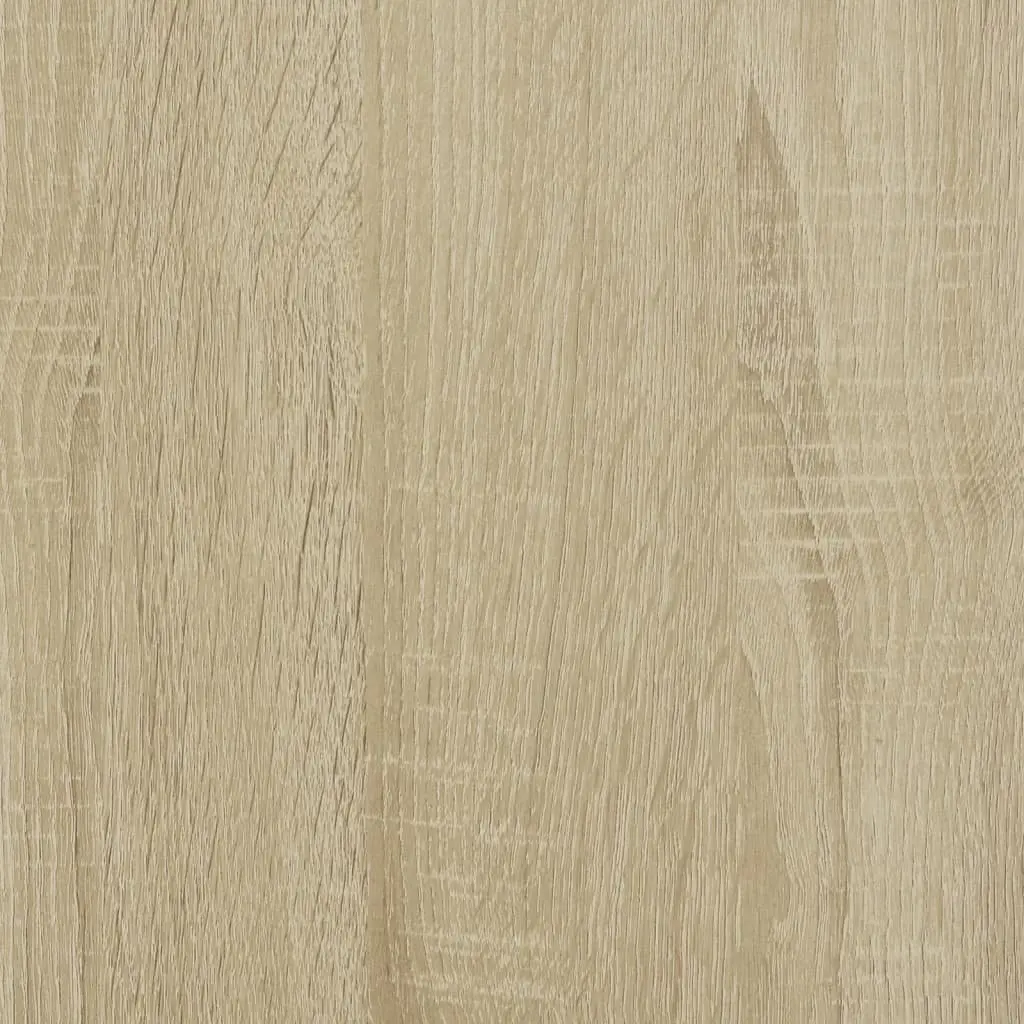 Bed Frame with Headboard Sonoma Oak 90x190 cm Engineered Wood Slatted Base