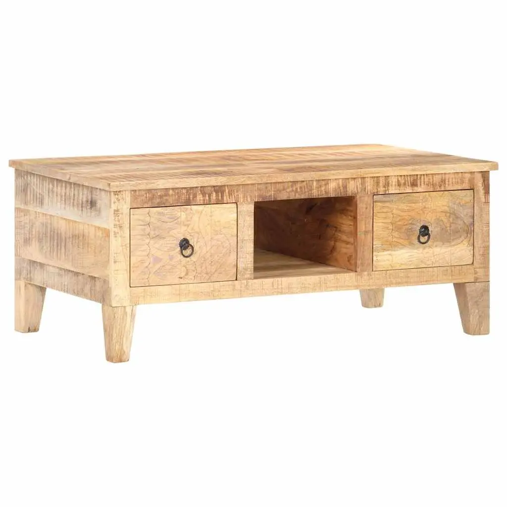 Coffee Table 100x55x40 cm with Drawers Storage Compartment Living Room Furniture