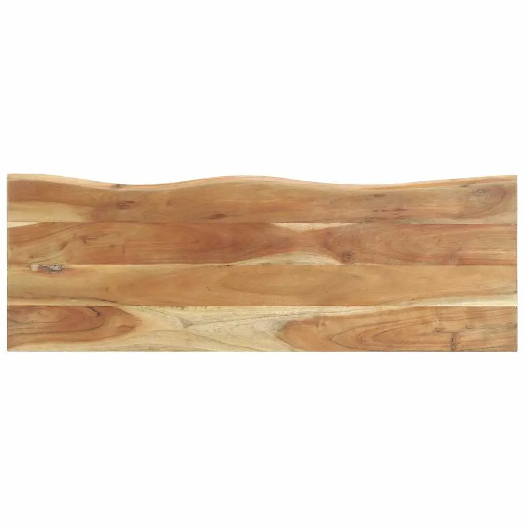 Wooden Peg Coat Rack with Shelf and 6 Hooks in Brown