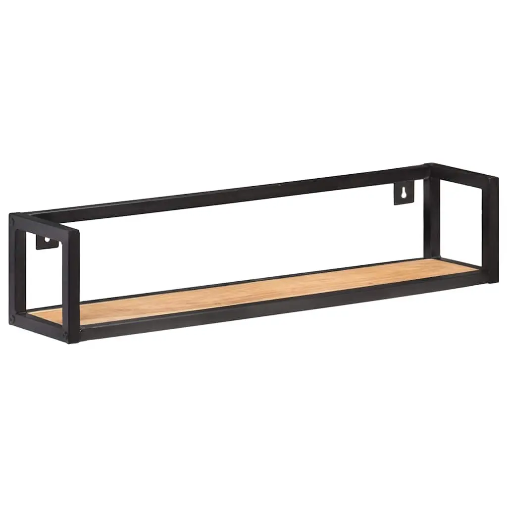 Wall Shelves Industrial Style 80 cm Solid Wood Floating Shelf Storage Rack