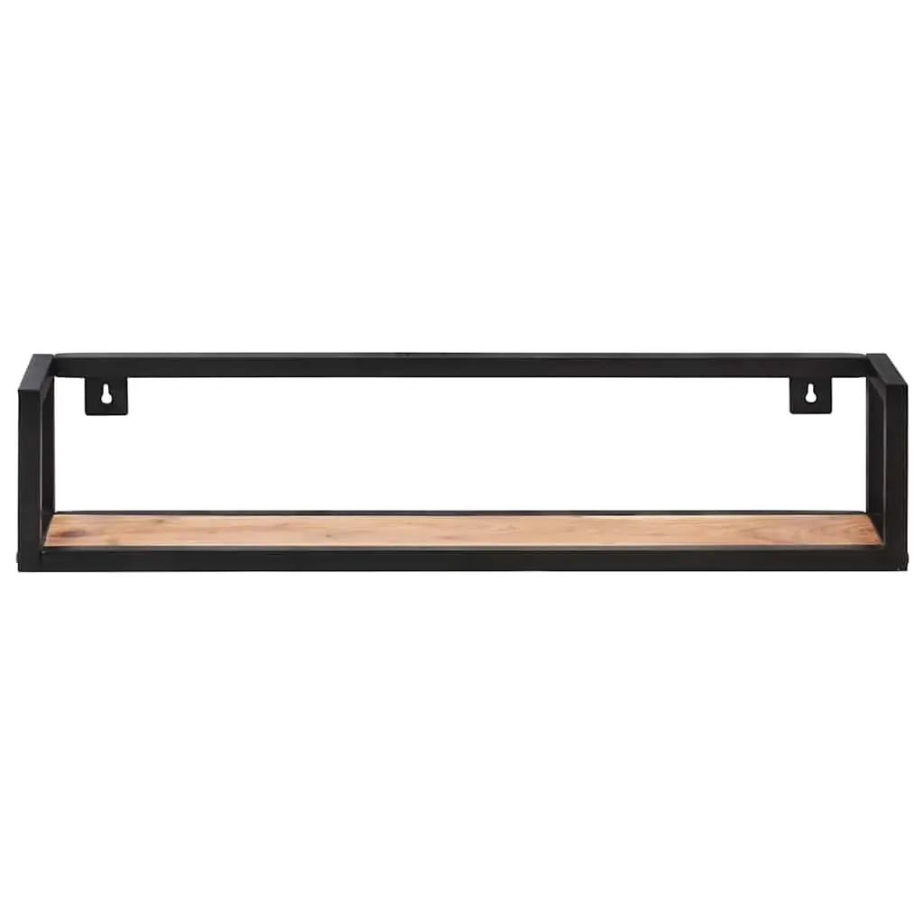 Wall Shelves Industrial Style 80 cm Solid Wood Floating Shelf Storage Rack