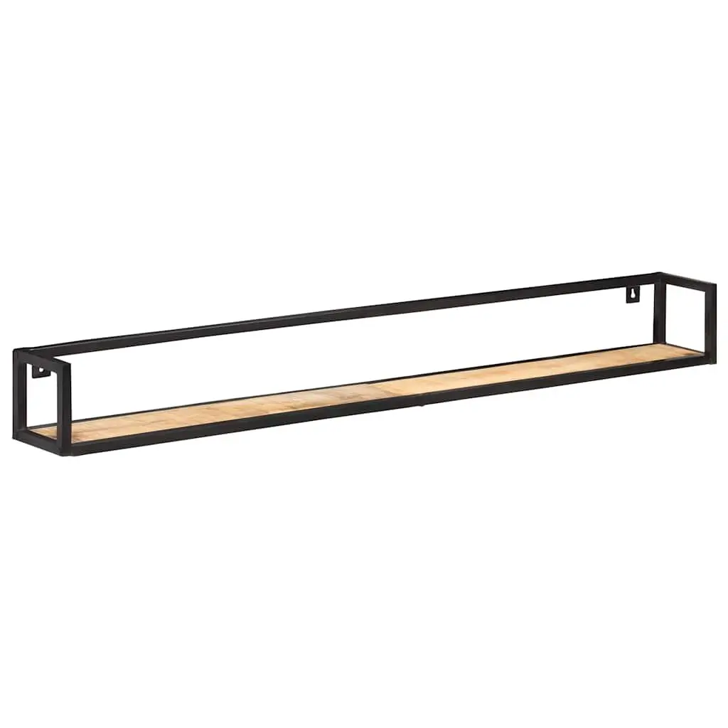 Wall Shelves Industrial Style 160 cm Wooden Floating Shelving Storage