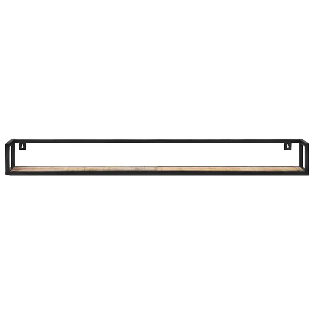 Wall Shelves Industrial Style 160 cm Wooden Floating Shelving Storage